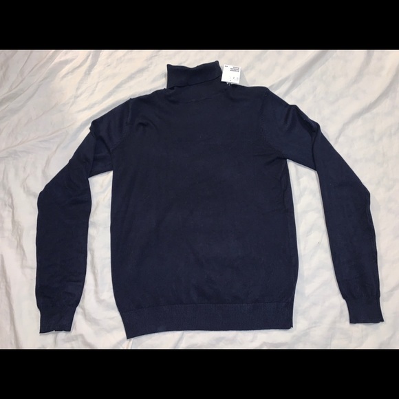 Navy Turtleneck Sweater - Picture 1 of 3